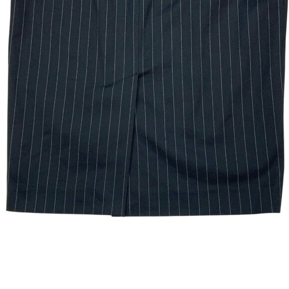 Theory Frieda Straight Skirt 00 Black Striped Mini ALTERED - Picture 10 of 12